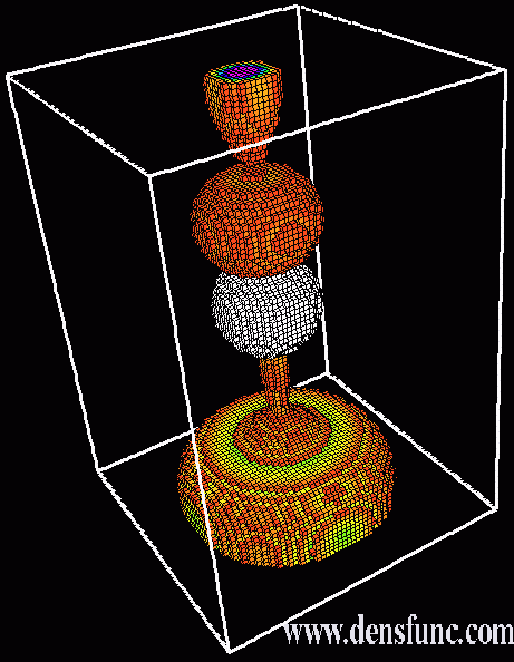 Трехмерное обтекание сферы двухфазным потоком в поле силы тяжести(3D!)